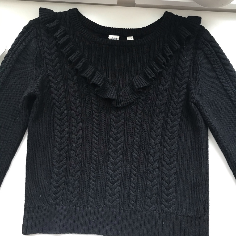 Black knitted sweater